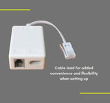 ADSL Microfilter with Cable Lead - (10cm Lead)