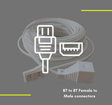 BT Telephone Extension Cable 3m - White