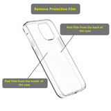 Relloh Shockproof Clear Case, Anti-Scratch Clear Back, HD Clear